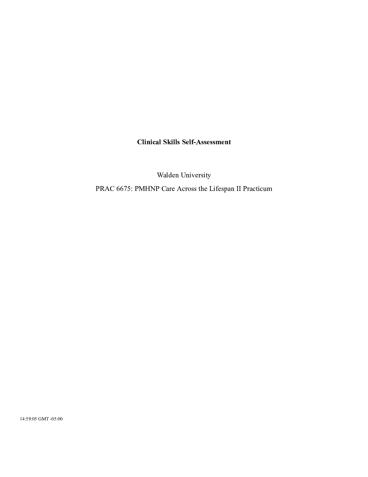 Preview image of PRAC 6675 skills checklist.docx document